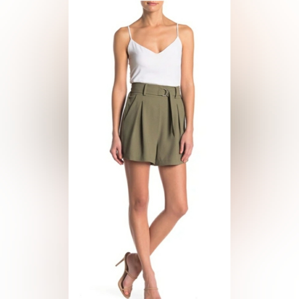 ABOUND High‎ Waist Pleated Belted Shorts